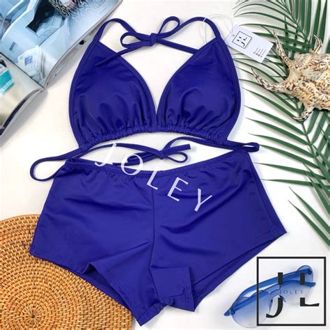 Jual Bree Solid Bikini Set Bikini Pantai Baju Renang Bikini Bikini Sexy Shopee Indonesia