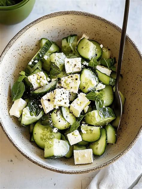 crispy cucumber feta salad  zesty lemon twist recipes  alyssa
