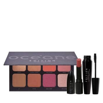 Kit Océane Edition Face Palette Drama Lash Blush Glossy e Batom Nude Pink produtos Cílios