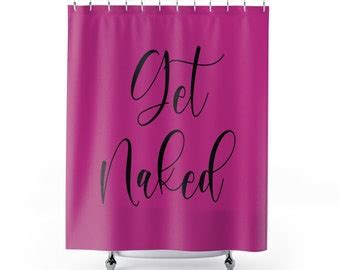 Get Naked Pink Marble Shower Curtain Etsy Israel