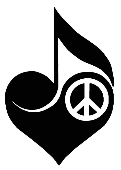 Love Peace Music Vinyl Decal T46