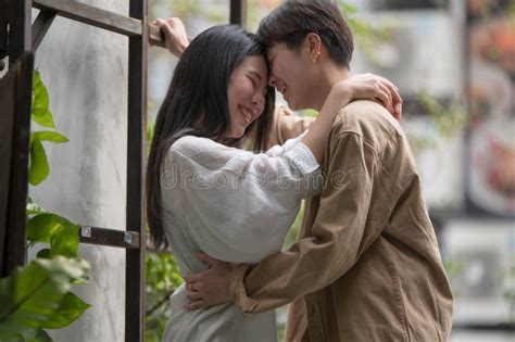 Happy Asian Lesbian Lgbtq Couple Dating In Love Stock Image Image Of Friendship Couple
