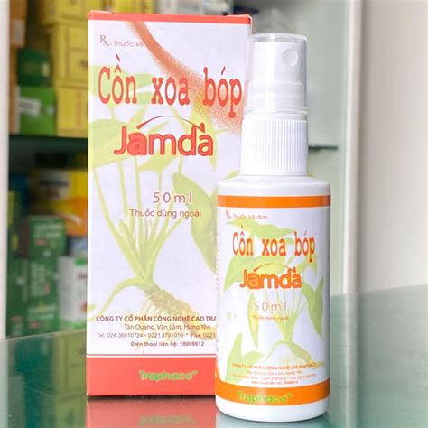 Cồn Xoa Bóp Jamda Traphaco - Giảm Đau Nhức Khớp, Cơ, Lưng, Gối (50ml ...