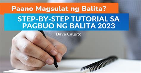 Paano Magsulat Ng Balitang Sports Tips Kung Paano Gumawa Ng Summary