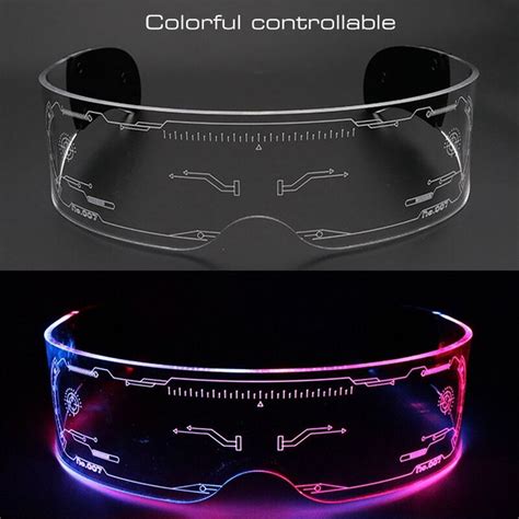 Gaming RGB Futuristic LED Light Sunglasses Next Level Gaming Store