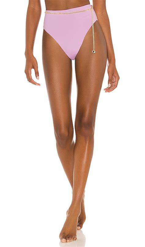 Weworewhat Belted Emily Bikini Bottom In Lilac Revolve