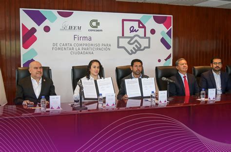 Ieem Y Concaem Firman Carta Compromiso Para La Participaci N Ciudadana