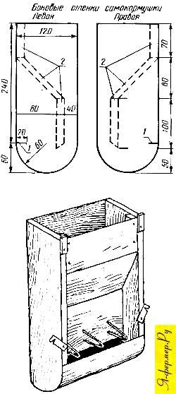 Автоматическая кормушка для кроликов