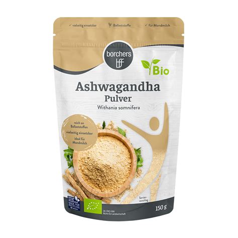 Borchers Bio Ashwagandha Pulver 150g Foodsetter Onlineshop 5 99