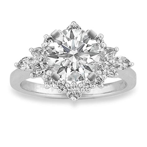 Shane Co Captivate Halo Engagement Ring