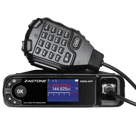 ZASTONE D9000APP Car Walkie Talkie 50W Mobile Radio Dual Band Two Way