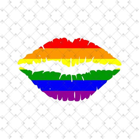 Pride Lip Svg Lgbt Svg Rainbow Svg Lip Rainbow Svg Gay S Inspire Uplift