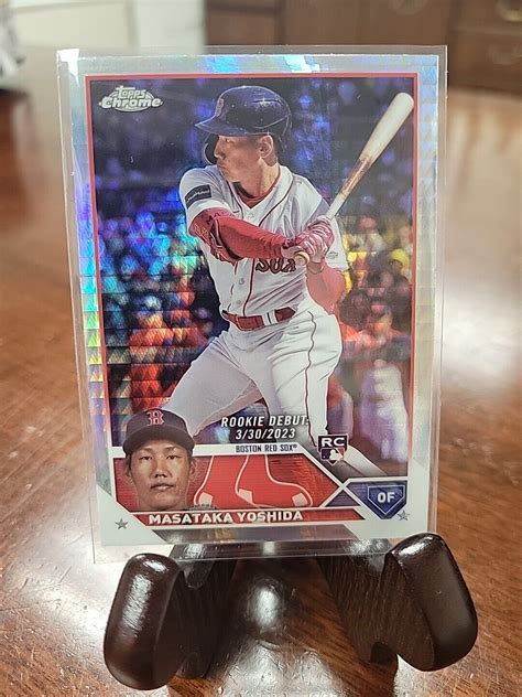 2023 Topps Chrome Update Prism Refractor Masataka Yoshida Rookie Debut