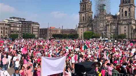 Marcha Por La Democracia Abarrota Z Calo De La Ciudad De M Xico Anews