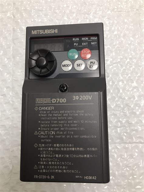 Yahooオークション 三菱電機インバーター Fr D720 02k 動作保証56