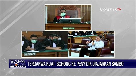 Pengakuan Kuat Ma Ruf Diajari Sambo Berbohong Terkait Skenario