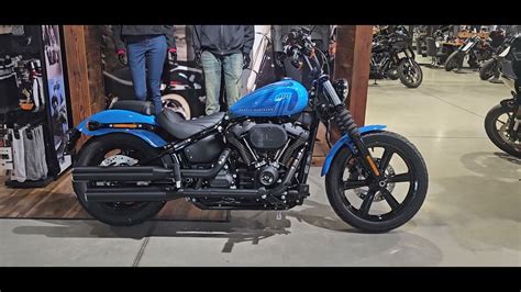 2022 Fxbbs Softail Street Bob 114 In Fastback Blue At Newmarket Harley