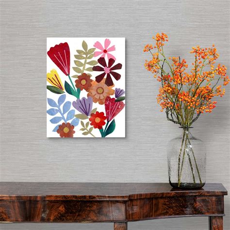 Bright Floral I Canvas Art Print | eBay