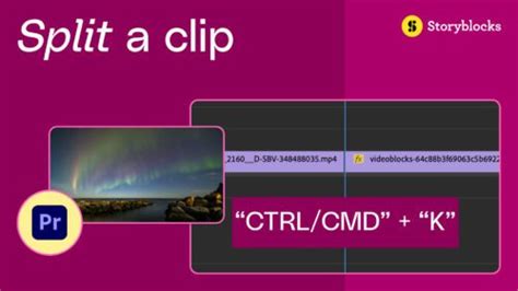 How To Split A Clip In Premiere Pro Storyblocks