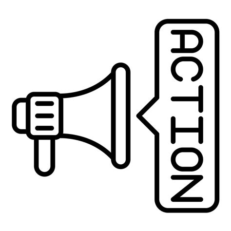 Call To Action Line Icon 14727424 Vector Art at Vecteezy