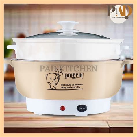 Jual Panci Listrik Beruang Kuping Panci Hot Pot Multiguna Panci Elektrik Hemat Listrik Anti