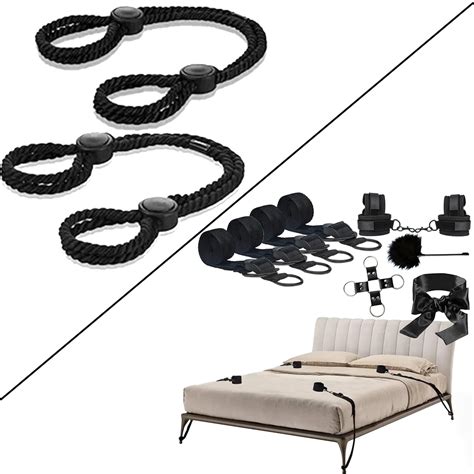 Amazon Rope Handcuffs Bracelets 2 Pcs Sex Restraints Adjustable Ankle Cuffs BDSM Bed