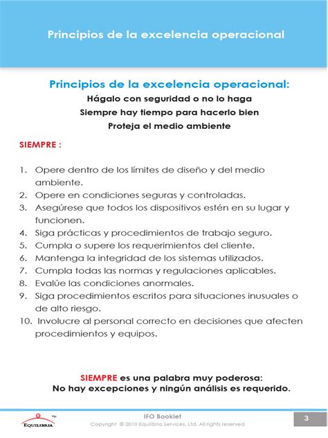 Principios De La Excelencia Operacional Pdf