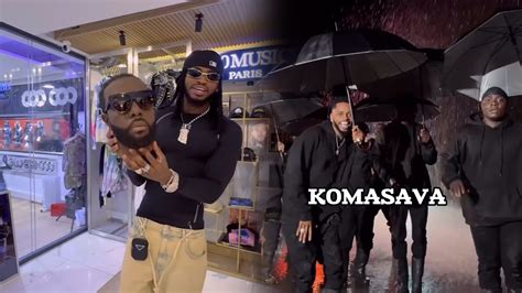 Komasava Diamond Ft Gims Uko Paris Imepamba Motoo Wakiwa Studio Vibe La