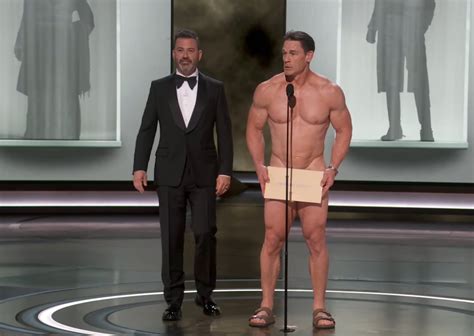 John Cena Appears Naked At The Oscars To Present Award For Best Costume Design