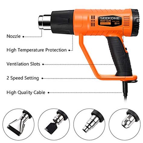 Reviews For SEEKONE Heat Gun W Heavy Duty Hot Air Gun Kit BestViewsReviews