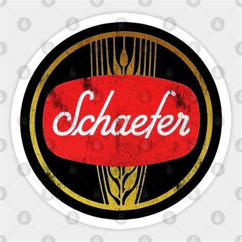 Schaefer Beer Vintage Logo - Beer - Sticker | TeePublic