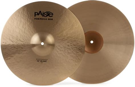 Paiste 15 Inch Formula 602 Modern Essentials Hi Hat Cymbals Reviews