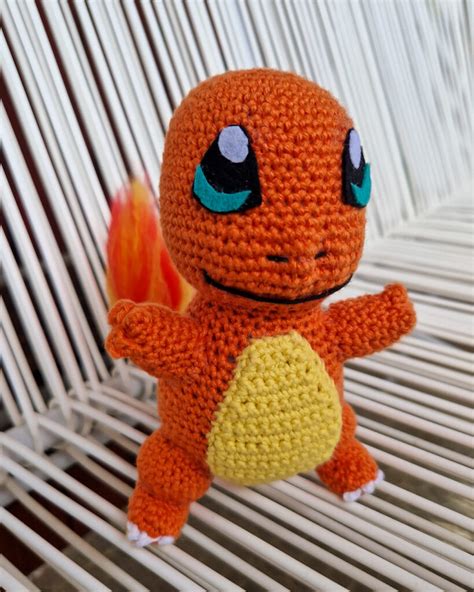 Encore un Pokémon au crochet Salamèche Binge Tricot