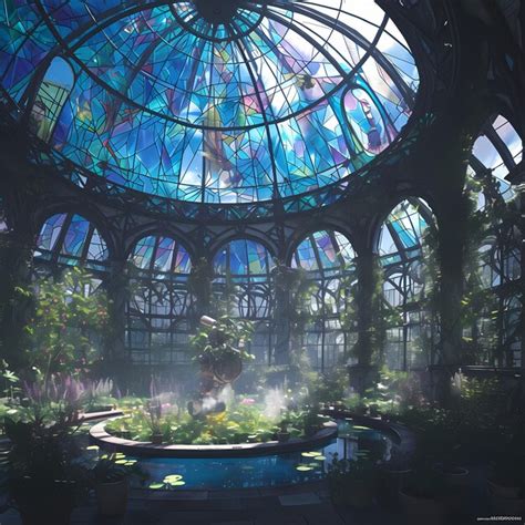 premium photo breathtaking interiors domed atrium  glass ceiling