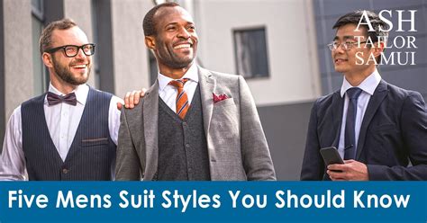 Five Mens Suit Styles You Should Know