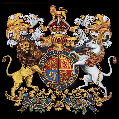 Royal Coat Of Arms Of The United Kingdom Large Modern Wall Art