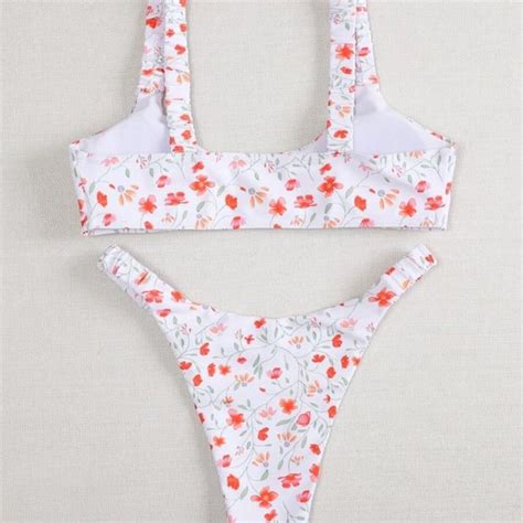 Swim New Flower Bikini Piece Cheeky Swimsuit Poshmark