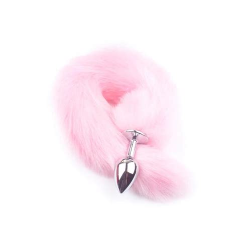 Cosplay Games Sexy Erotic Sex Toys Stainless Steel Fox Tail Anal Butt Plugs Flirt Stimulation