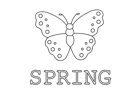 FREE Spring Coloring Pages - Butterfly - Underbart skapad
