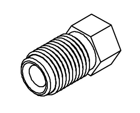 Brake Line Fitting Male M10 X 1mm 316 Brakeconnect