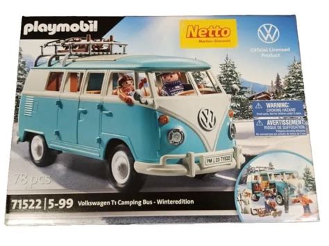 PLAYMOBIL 71522 VW T1 Campingbus Bulli Netto Winter Edition 2023 NEU