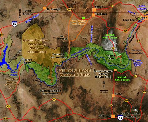 Grand Canyon National Park Map