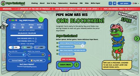 Layer 2 Multi Chain Meme Coin Pepe Unchained Presale Raises 15 Million