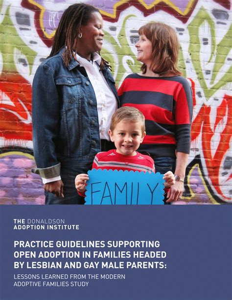 Pdf Practice Guidelines Supporting Open Adoption In Families Headed By Lesbian And Gay Male