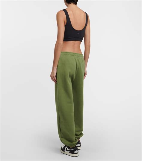 Jordan Flight Cotton Blend Fleece Sweatpants In Green Nike Mytheresa