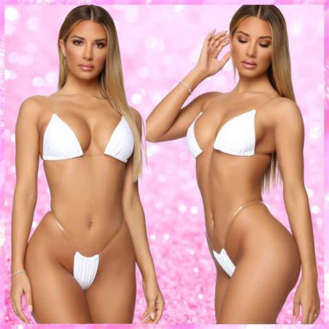 Two Piece Clear Strap Bikini Set Pink Sugar Bikini
