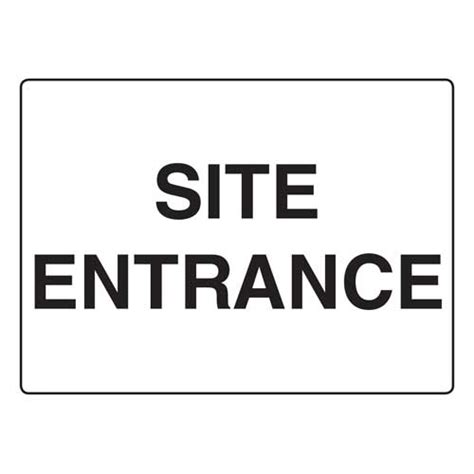 Site Entrance | Safety Signs Direct