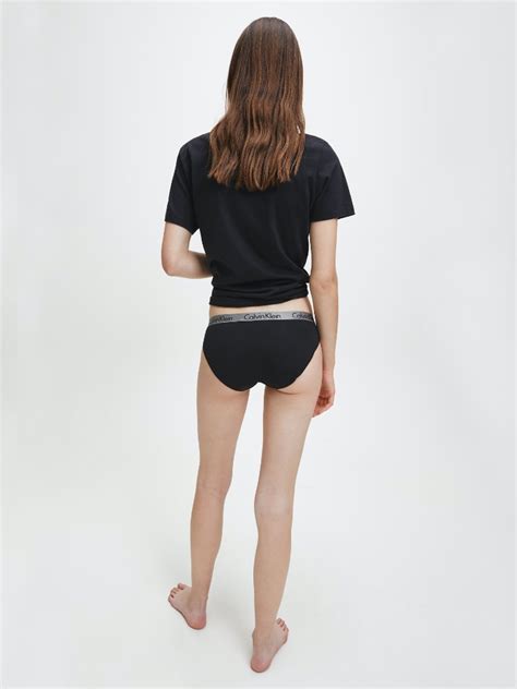 Calz N Algod N Mujer Calvin Klein Negro Bikini Qd