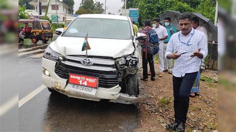 Minister Chinchu Rani മന്ത്രി ചിഞ്ചു റാണി സഞ്ചരിച്ച കാർ അപകടത്തി