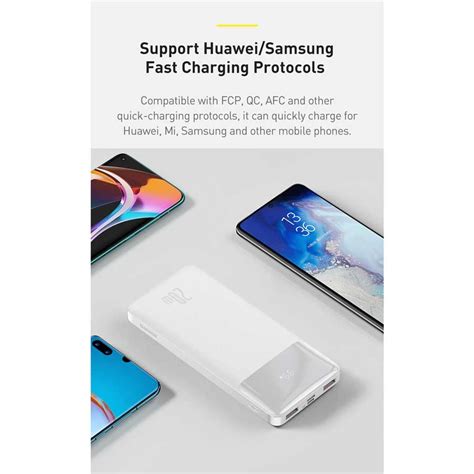 Baseus Bipow PPDML-M02 White Power Bank Price in BD | RYANS